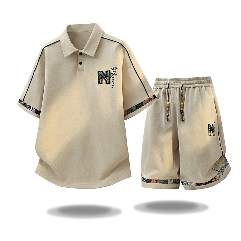 Embroidery Men Shirt - Nouvel ensemble tendance d'été pour homme