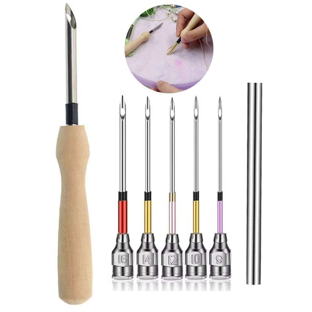 Punch Needle Handle - Kit d'outils pour poinçonner l'aiguille, 1