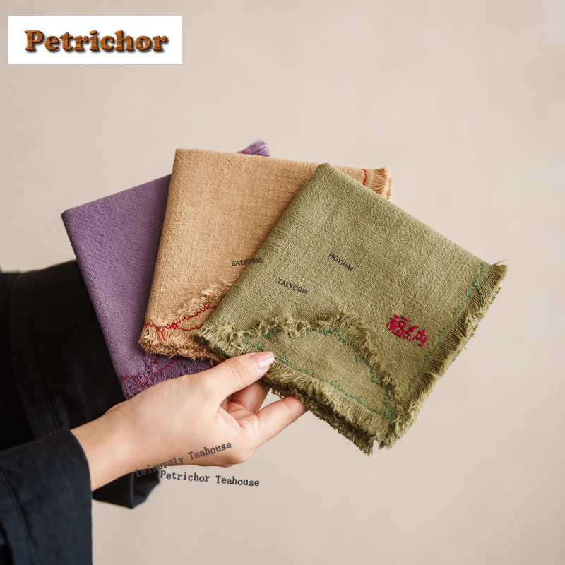 Embroidery Towel - HOYIHM Serviette à thé en coton