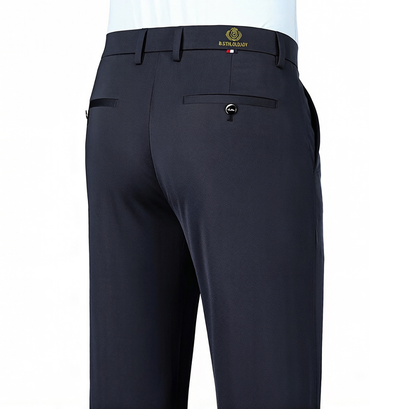 Embroidery Job - Pantalon de Costume Extensible Homme 2026