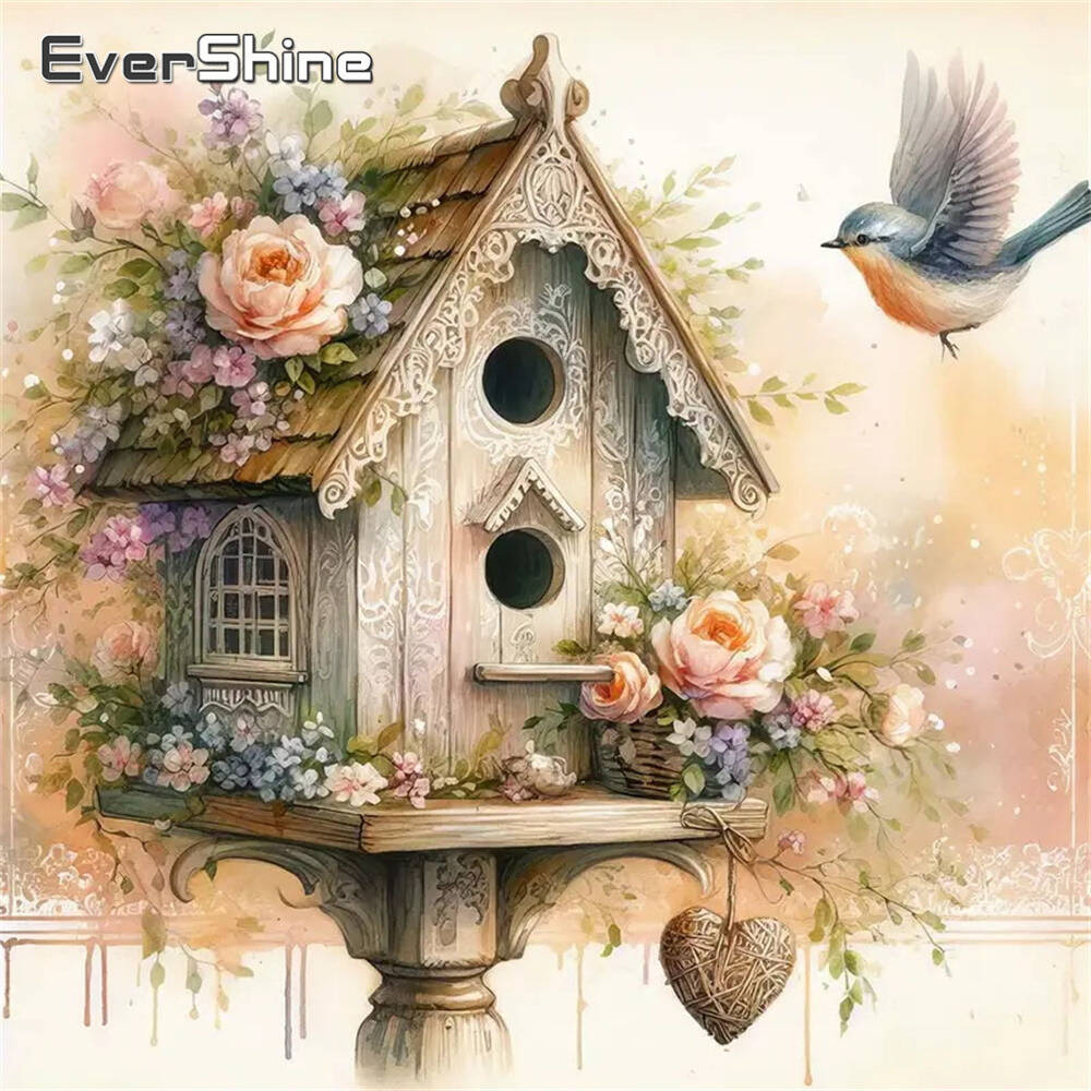 Embroidery Flower Pattern - Evershine diamant peinture chien Animal dessin