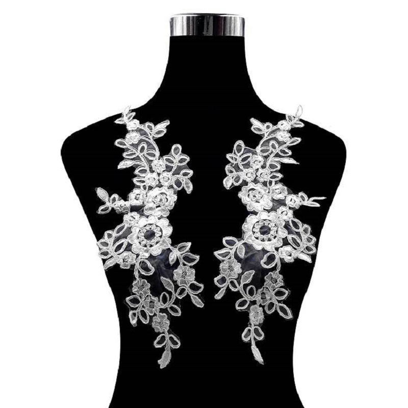 Embroidery Flower Pattern - 1 paire de broderie sur le