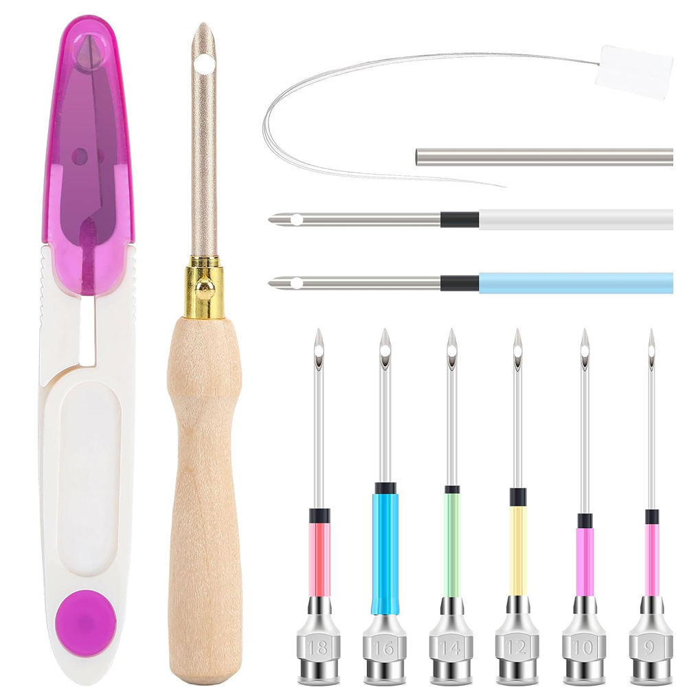 Punch Needle Handle - Kit de poinçon réglable pour broderie,