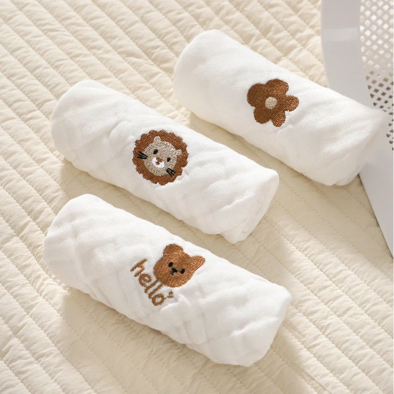 Embroidery Towel - Serviettes de salive pour bébé, 6
