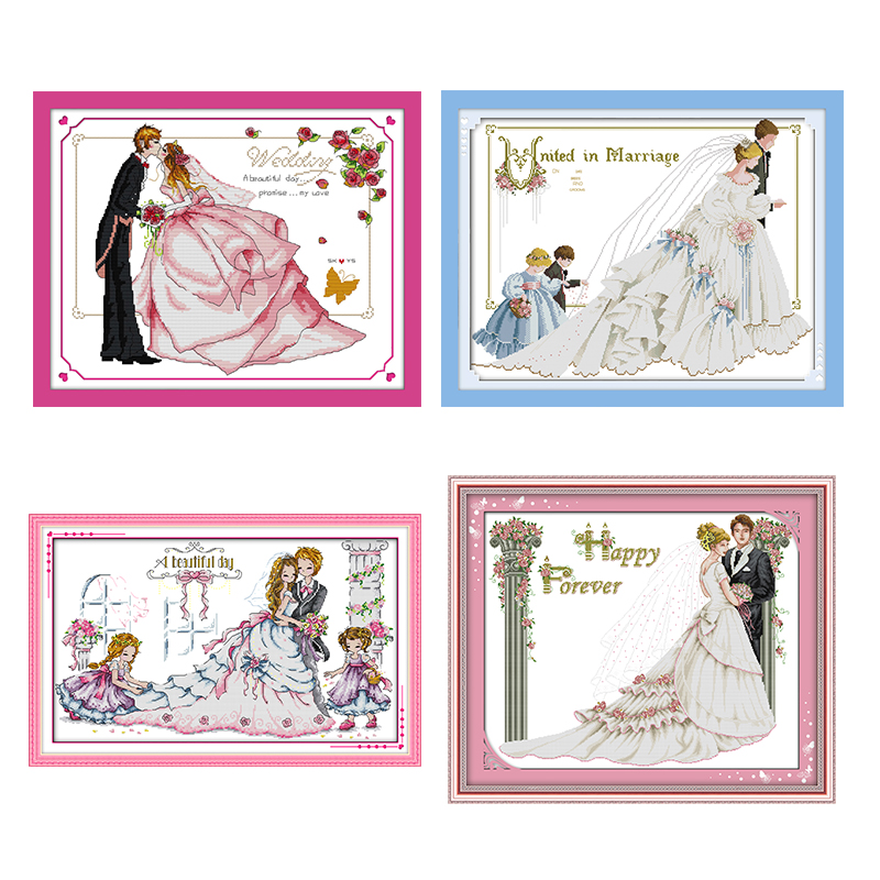 Embroidery Job - Kit de point de croix bricolage,