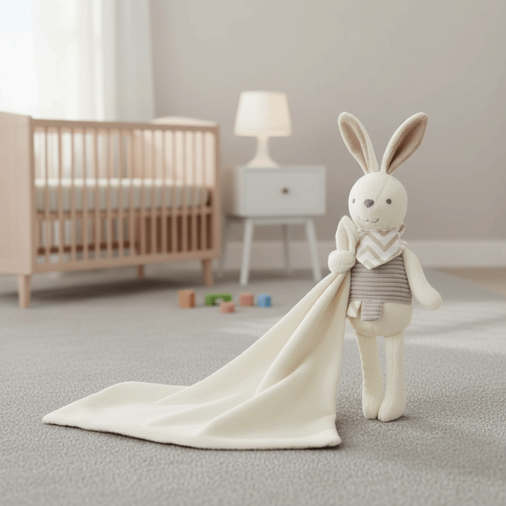 Embroidery Towel - Doudou carré pour bébé en forme