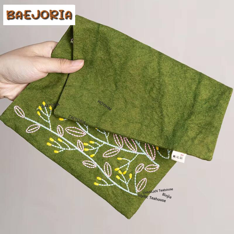 Embroidery Towel - Serviette de thé en toile brodée