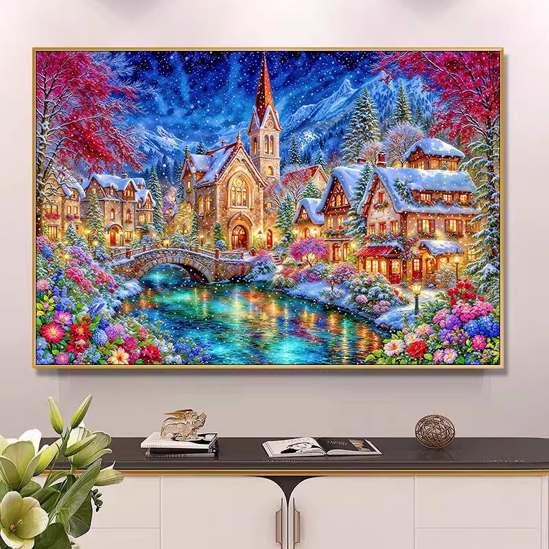 Embroidery Job - Kits de broderie d'église d'hiver 9ct