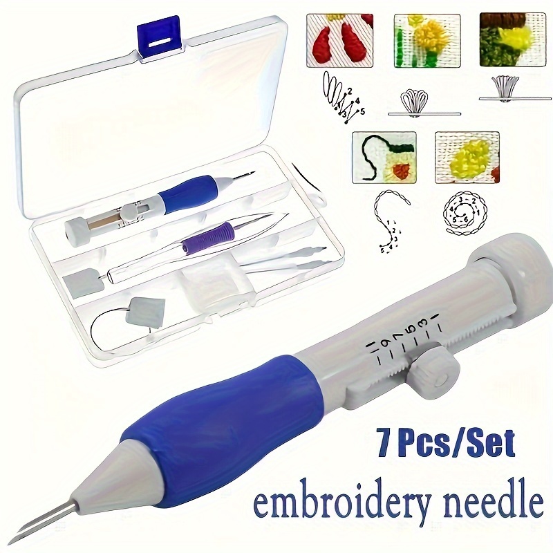 Punch Needle Handle - Ensemble d'outils de couture d'aiguilles de