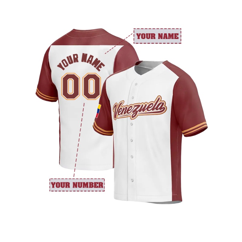 T-shirt de baseball Venezuela  - Embroidery Men Shirt avis et prix