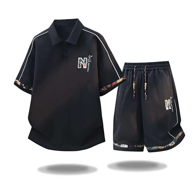 Nouvel ensemble tendance d'été - Embroidery Men Shirt avis et prix