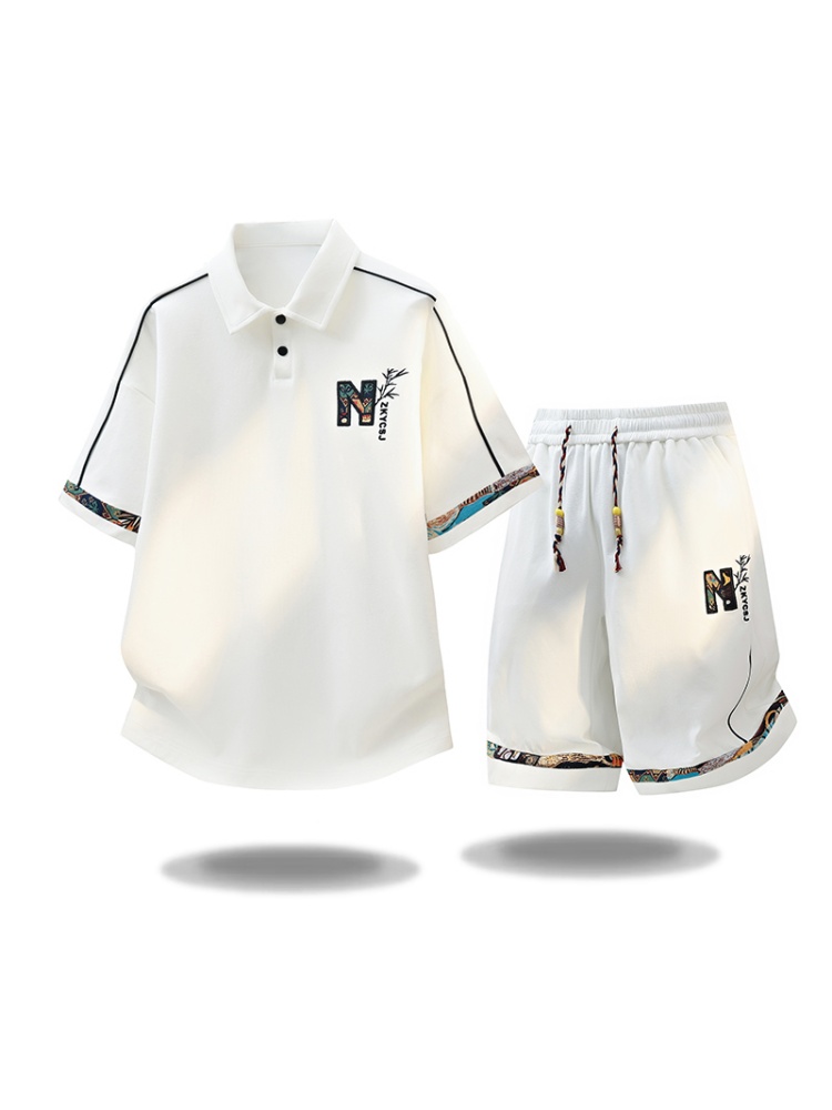 Nouvel ensemble tendance d'été - Embroidery Men Shirt avis et prix