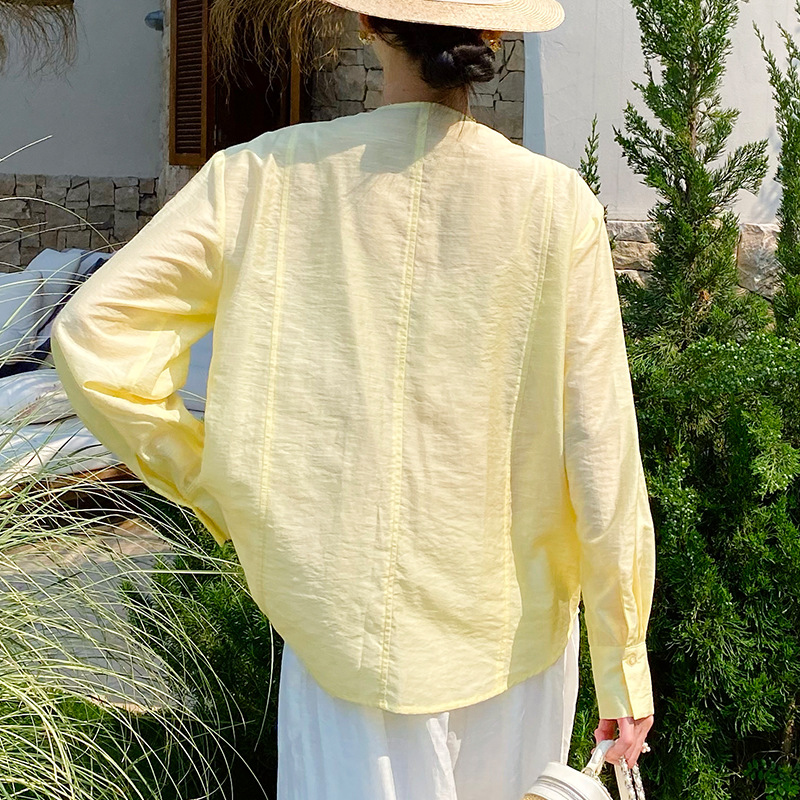 Chemisier brodé en dentelle st - Embroidery Yellow avis et prix