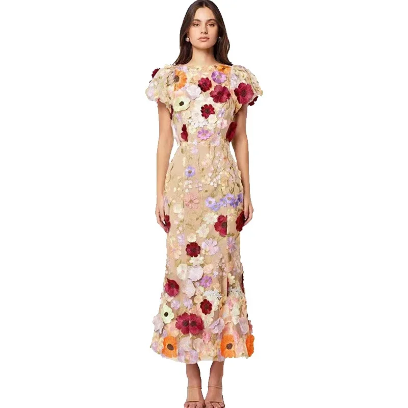 Robe longue d'été pour femmes, - Embroidery Zara avis et prix