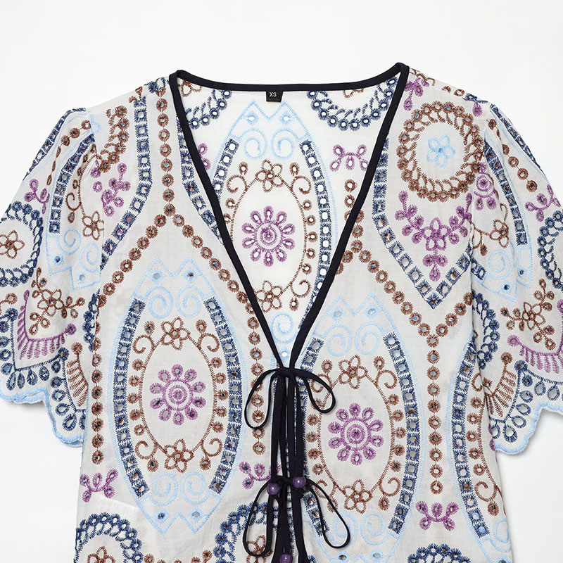 Nlzgmsj 2026 Blouse d'été brod - Embroidery Men Shirt avis et prix