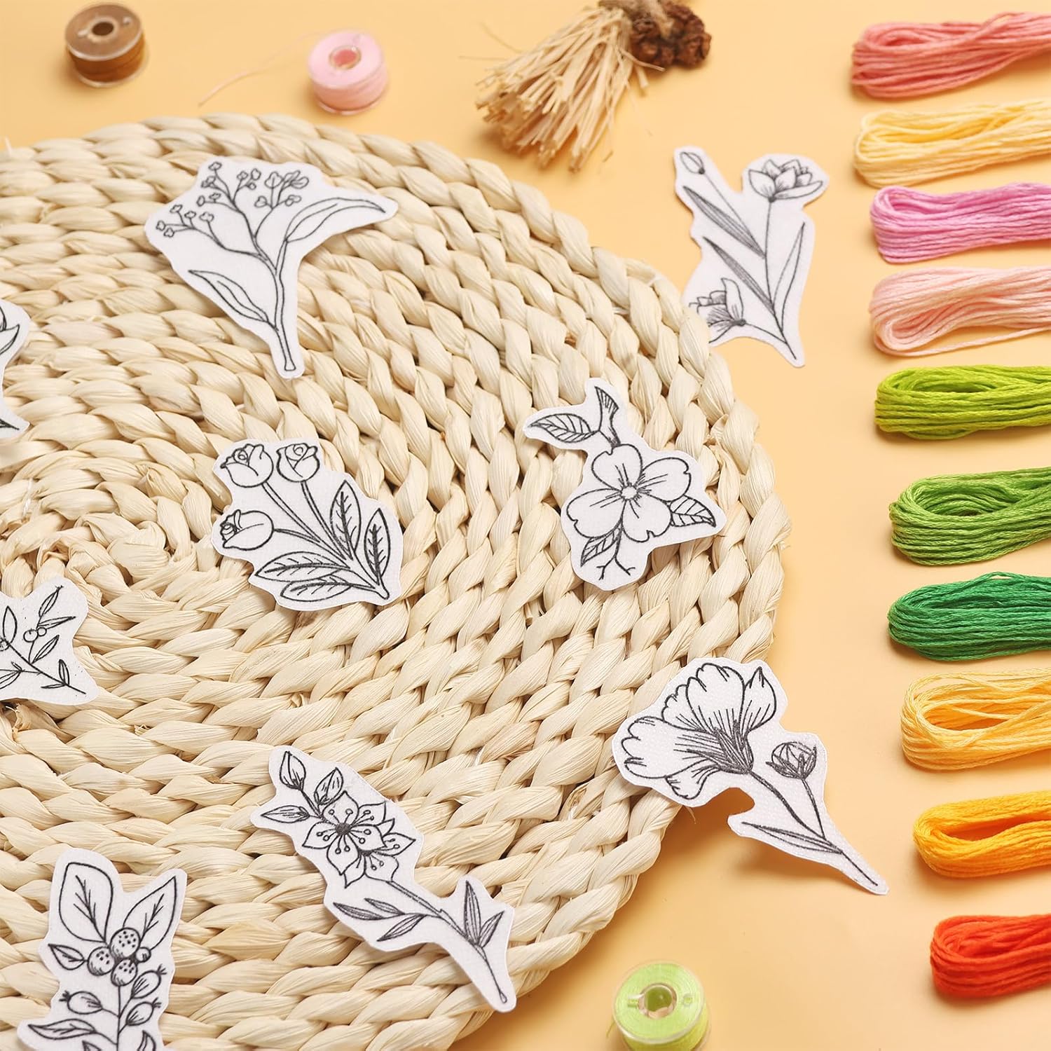 Stabilisateurs de broderie sol - Embroidery Flower Pattern avis et prix