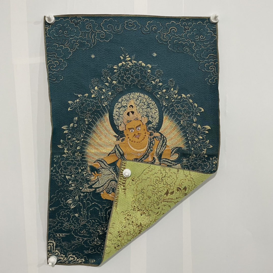 Thangka brodé du Bouddhisme ti - Embroidery Yellow avis et prix