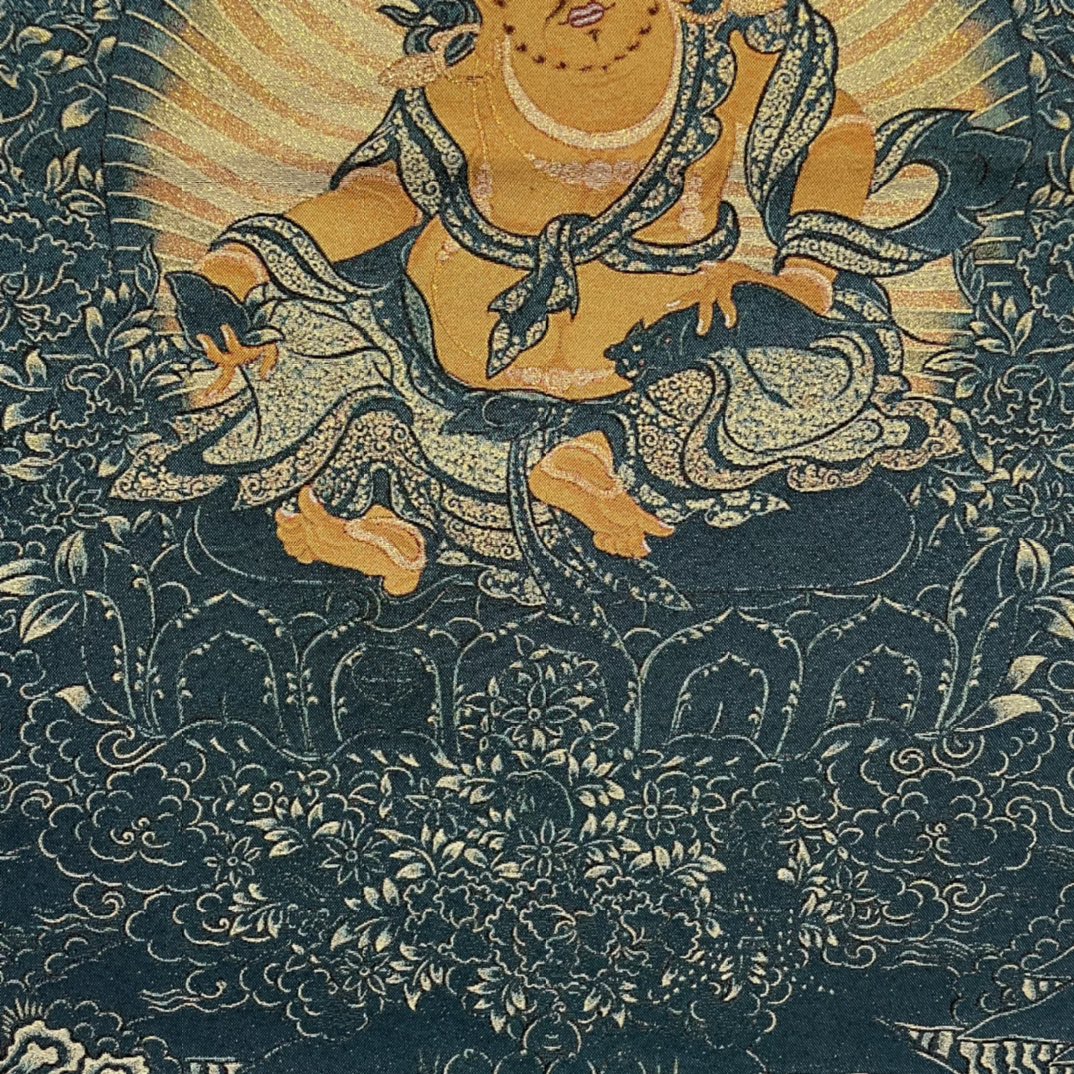 Thangka brodé du Bouddhisme ti - Embroidery Yellow avis et prix