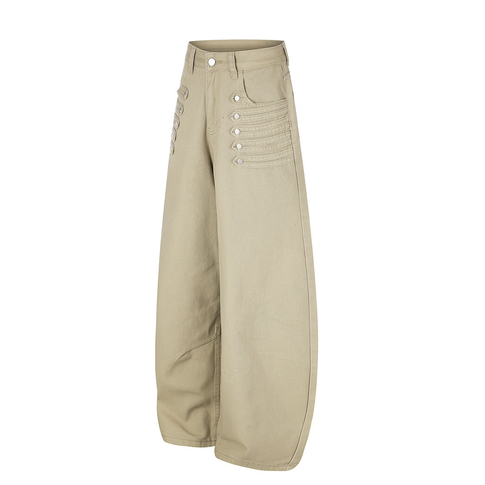 Pantalon ample à jambe courbée - Embroidery Unique Design avis et prix