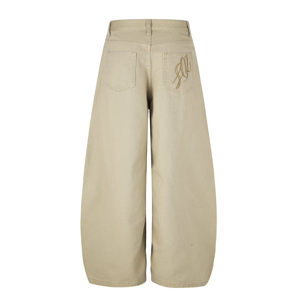 Pantalon ample à jambe courbée - Embroidery Unique Design avis et prix