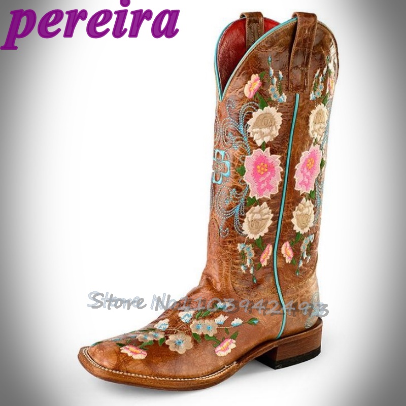 Bottes à fleurs brodées Rose G - Embroidery Roses avis et prix