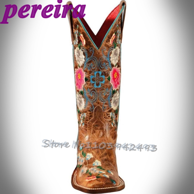 Bottes à fleurs brodées Rose G - Embroidery Roses avis et prix