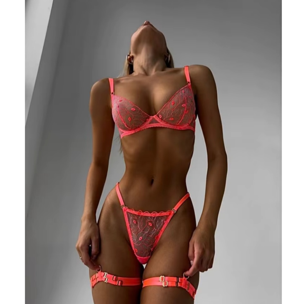 Krasapt-Ensemble de sous-vêtem - Embroidery Lips avis et prix