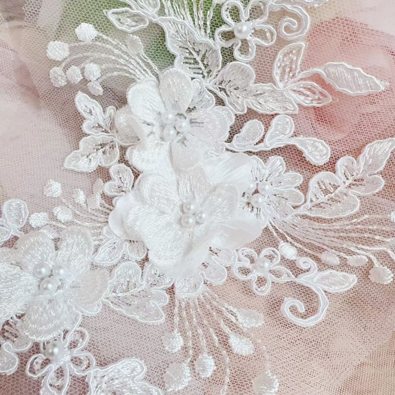 2 pièces = 1 paire, dentelle p - Embroidery Flower Pattern avis et prix