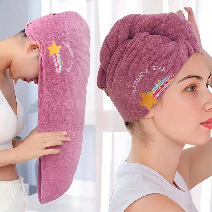 Serviette à cheveux en polaire - Embroidery Towel avis et prix