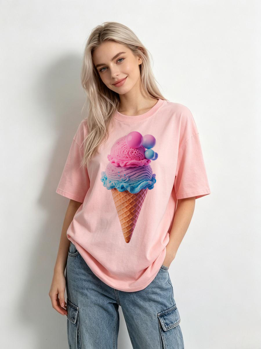 T-shirts pour filles en coton  - Embroidery Chain Stitch avis et prix