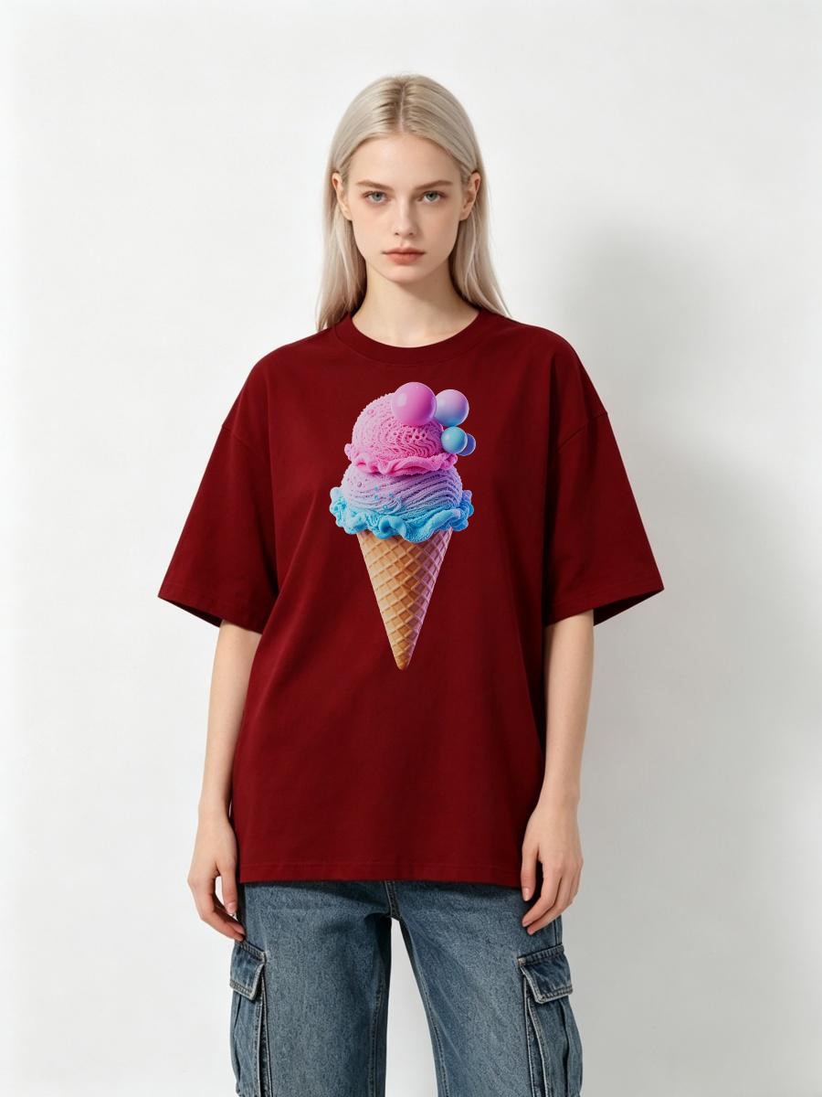 T-shirts pour filles en coton  - Embroidery Chain Stitch avis et prix
