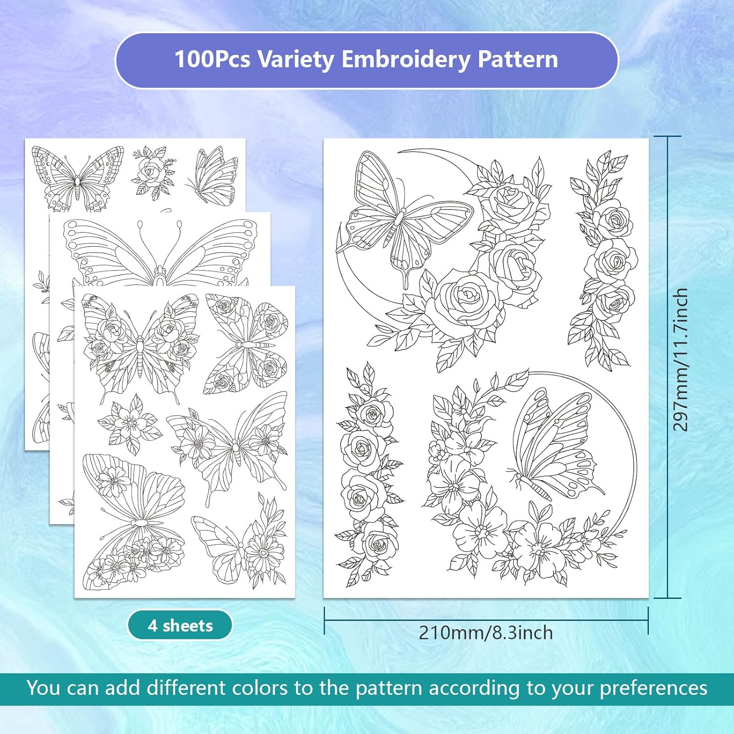 Stabilisateur de broderie solu - Embroidery Flower Pattern avis et prix