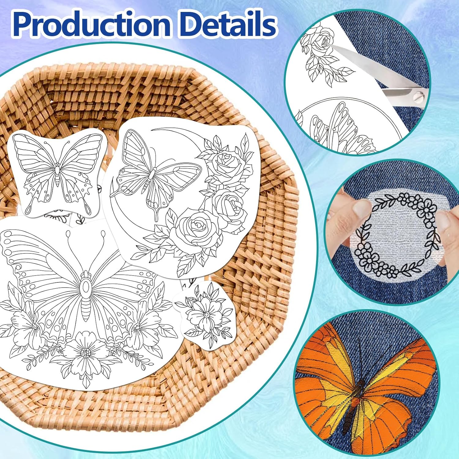 Stabilisateur de broderie solu - Embroidery Flower Pattern avis et prix