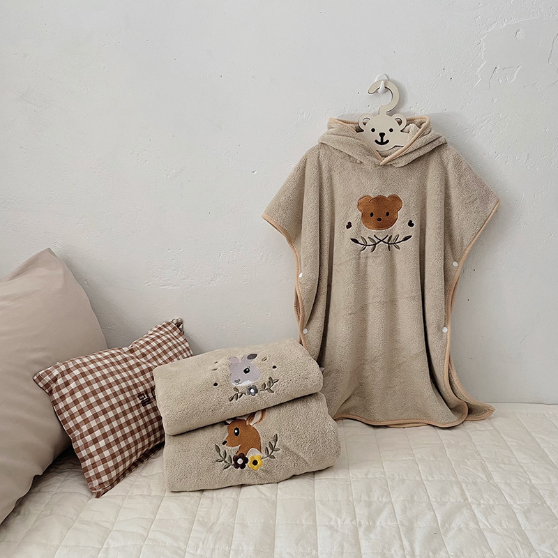 Capes en molleton de corail po - Embroidery Towel avis et prix