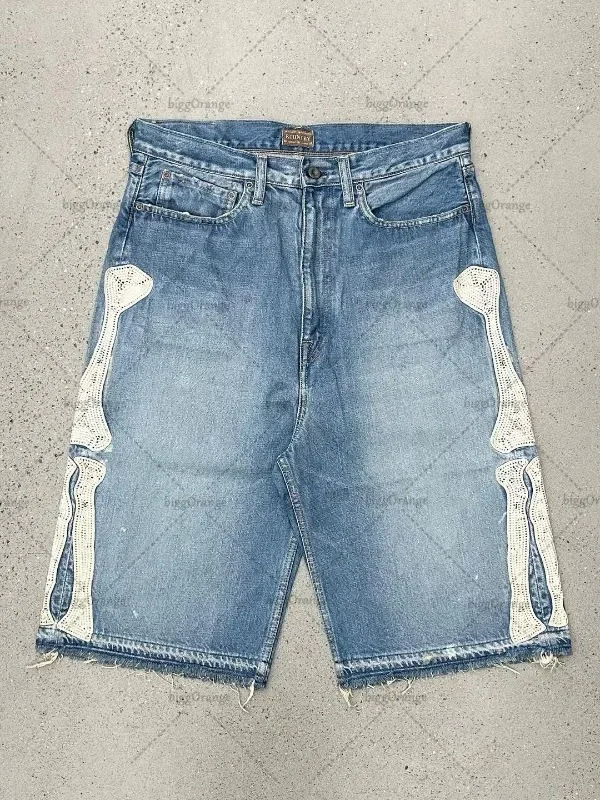 Shorts en jean vintage Y2K Dee - Embroidery On Jeans avis et prix