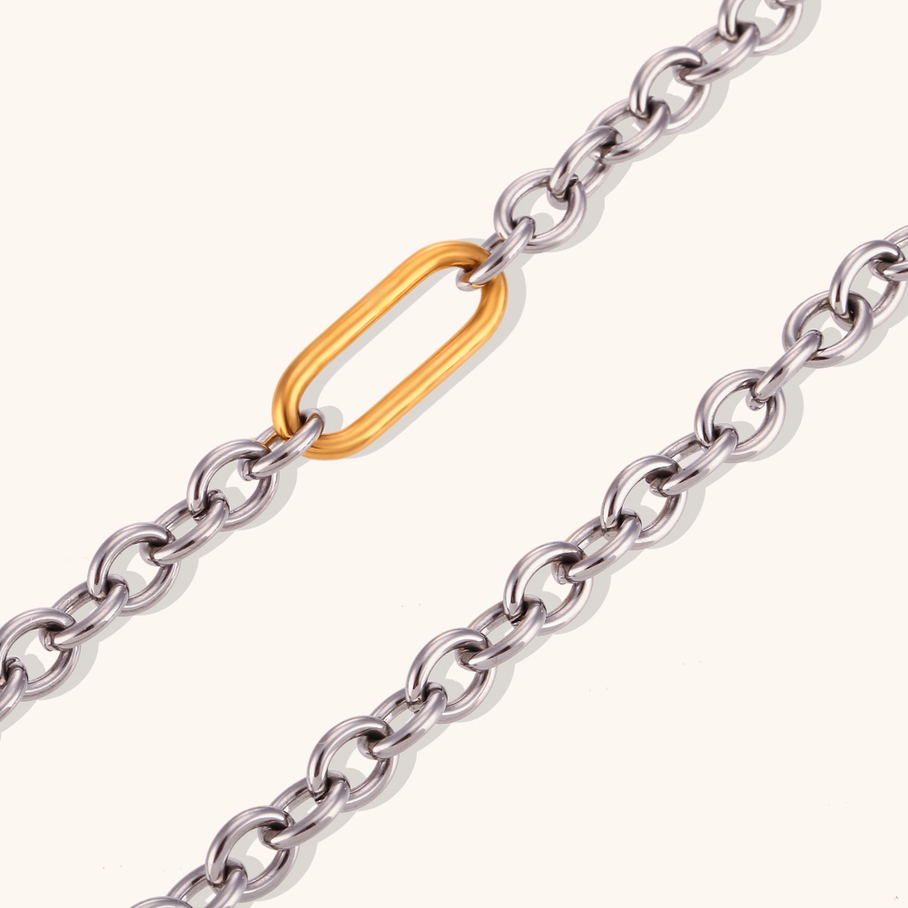 Colliers La.Muses Punk en acie - Embroidery Chain Stitch avis et prix