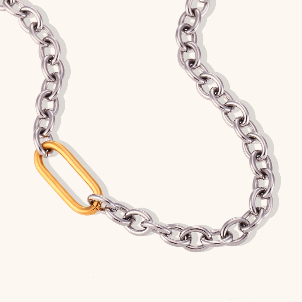 Colliers La.Muses Punk en acie - Embroidery Chain Stitch avis et prix