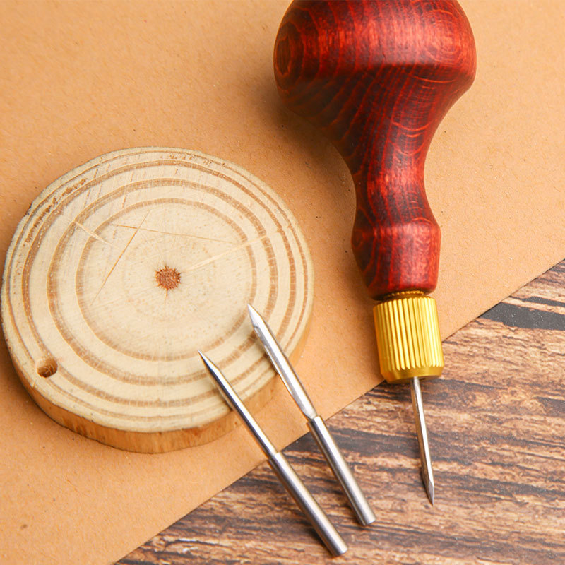 Jolie çon en cuir avec manche  - Punch Needle Handle avis et prix
