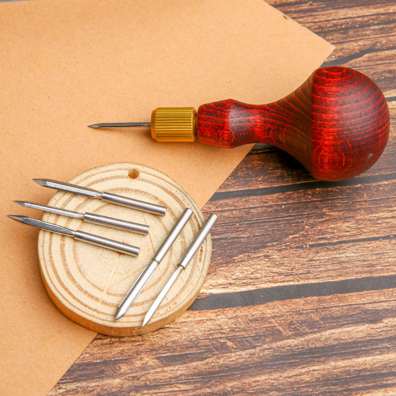 Jolie çon en cuir avec manche  - Punch Needle Handle avis et prix