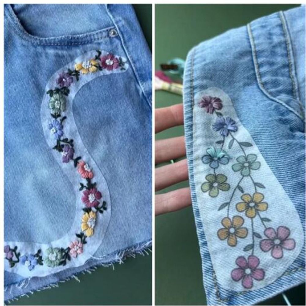 Papier de transfert de broderi - Embroidery Flower Pattern avis et prix