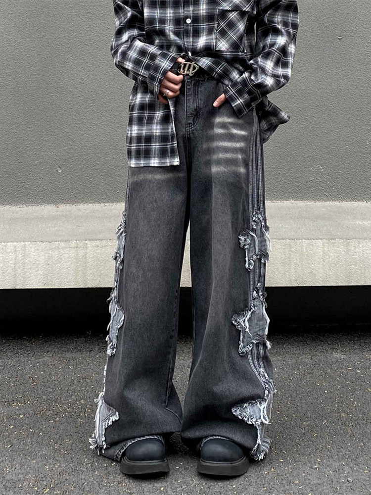 2026 Ropa Y2K Streetwear Jean  - Embroidery On Jeans avis et prix
