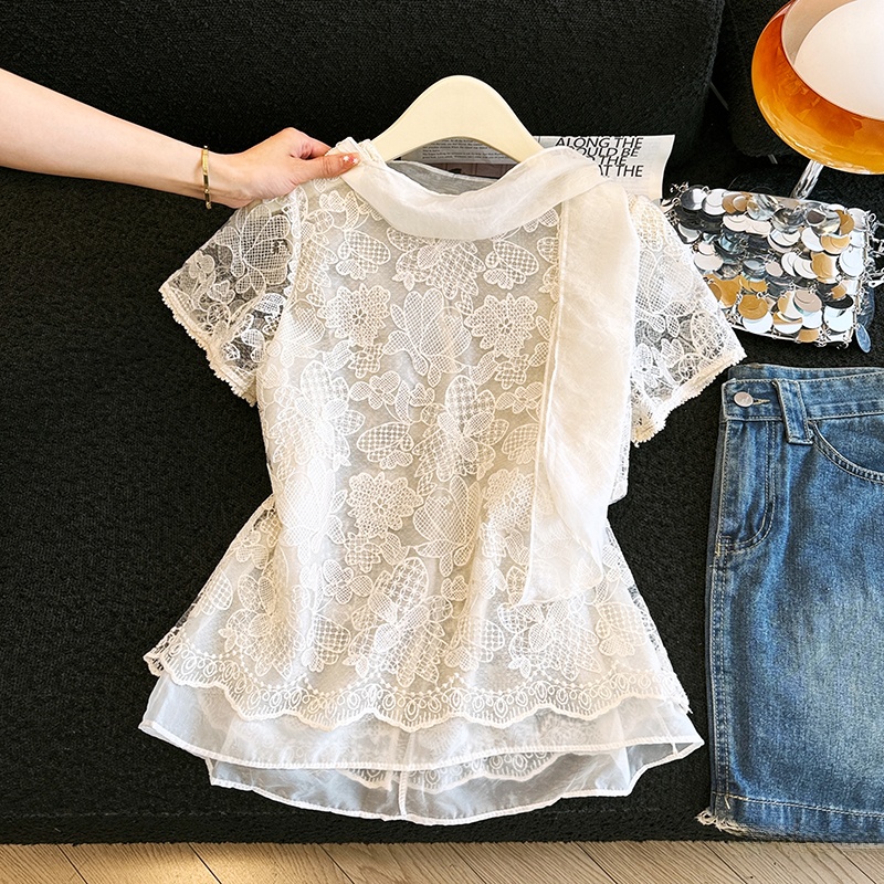 Chemisier élégant en dentelle  - Embroidery Unique Design avis et prix