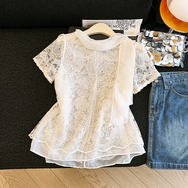 Chemisier élégant en dentelle  - Embroidery Unique Design avis et prix