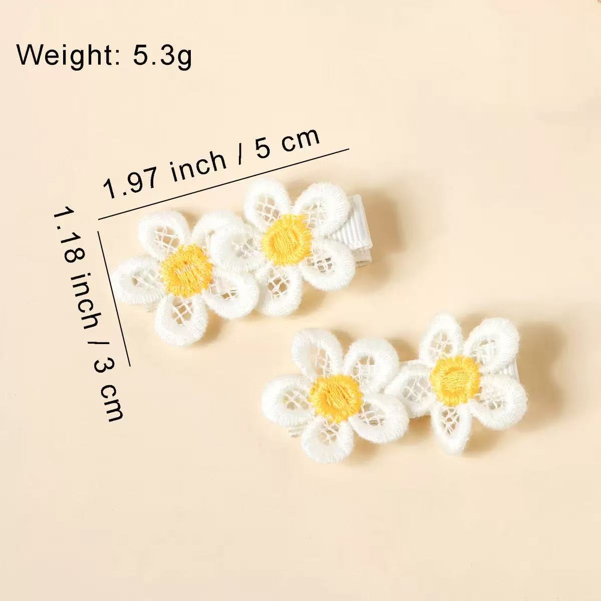 14 pinces à cheveux brodées mo - Embroidery Daisy avis et prix