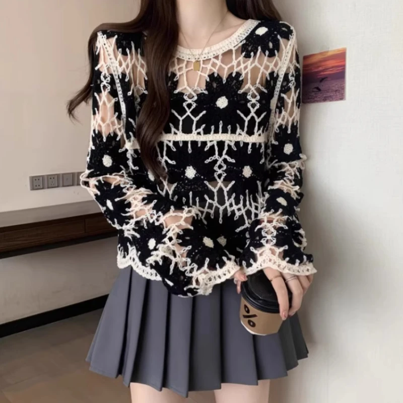 Haut en crochet floral pour fe - Embroidery Daisy avis et prix