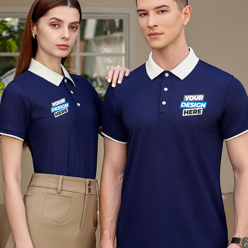 Polo Color Block - Impression  - Embroidery Men Shirt avis et prix
