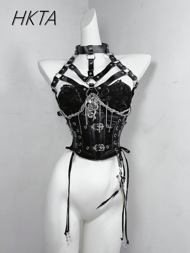 Style foncé Goth chaîne en mét - Embroidery Roses avis et prix