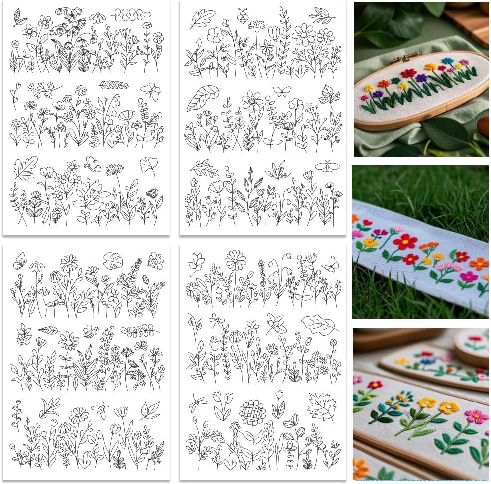 Stabilisateurs de motifs de br - Embroidery Flower Pattern avis et prix