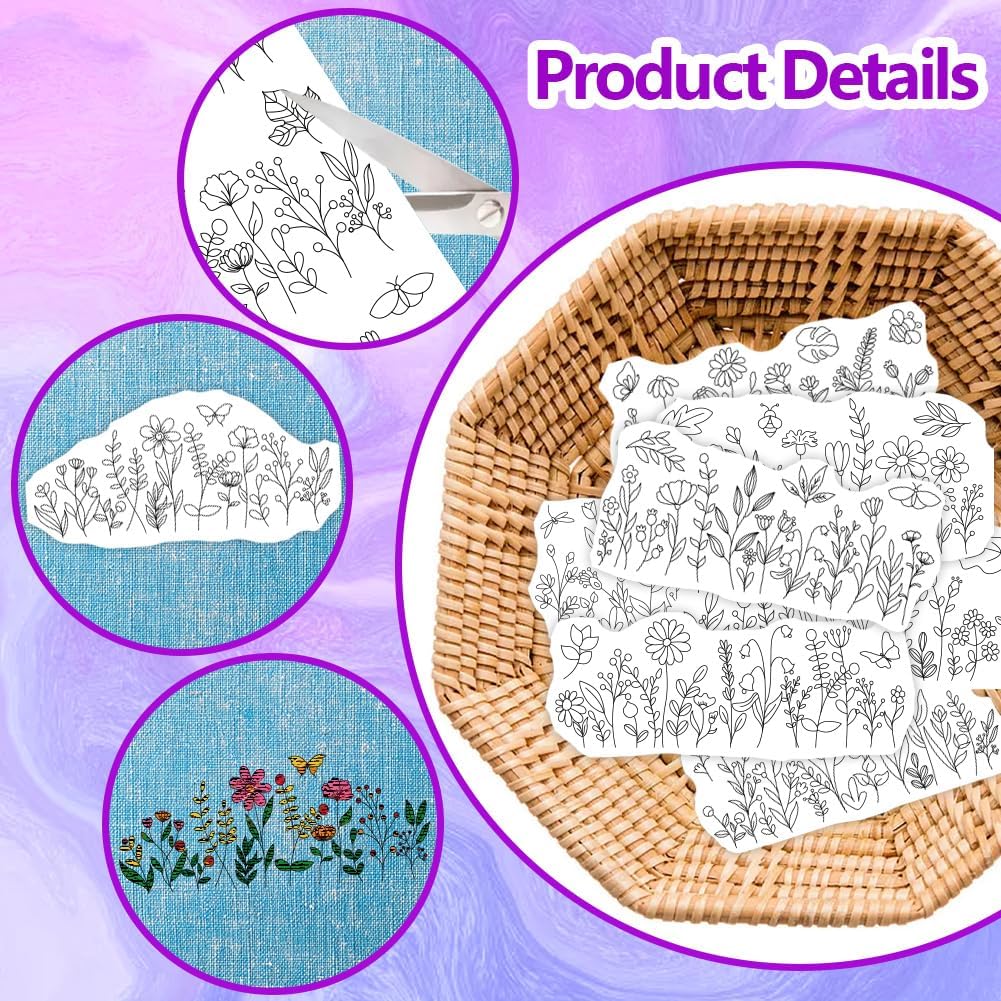 Stabilisateurs de motifs de br - Embroidery Flower Pattern avis et prix