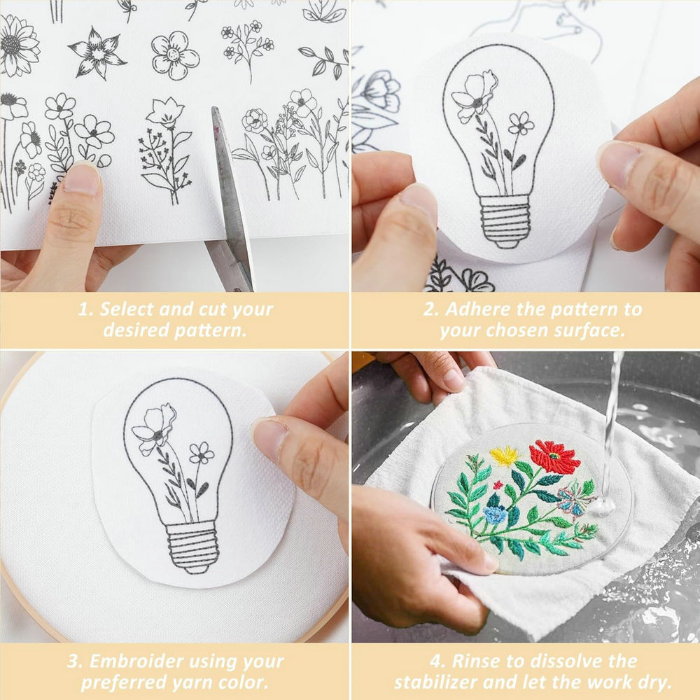 Stabilisateurs de motifs de br - Embroidery Flower Pattern avis et prix